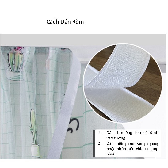 Rèm cửa sổ DÁN TƯỜNG - Rèm che nắng dán phòng ngủ  -  Rèm cửa sổ, Vách ngăn phòng, xinh xinh, tiện lợi