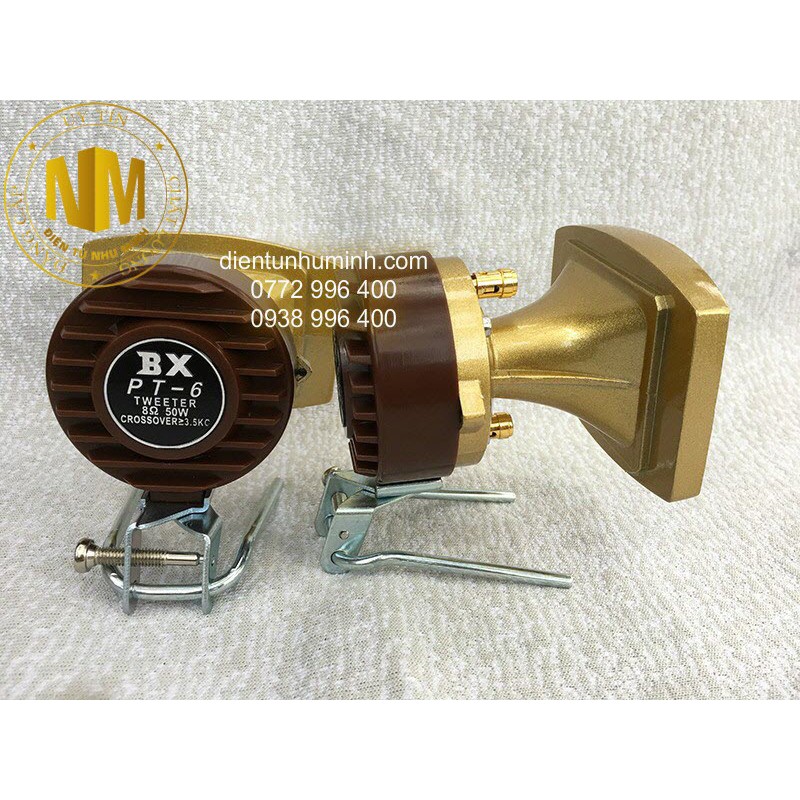Loa Siêu Treble Tweeter BX PT-6 Tiếng trép tuyệt vời -Chất liệu hợp kim nhôm - Hàng Nhập Khẩu