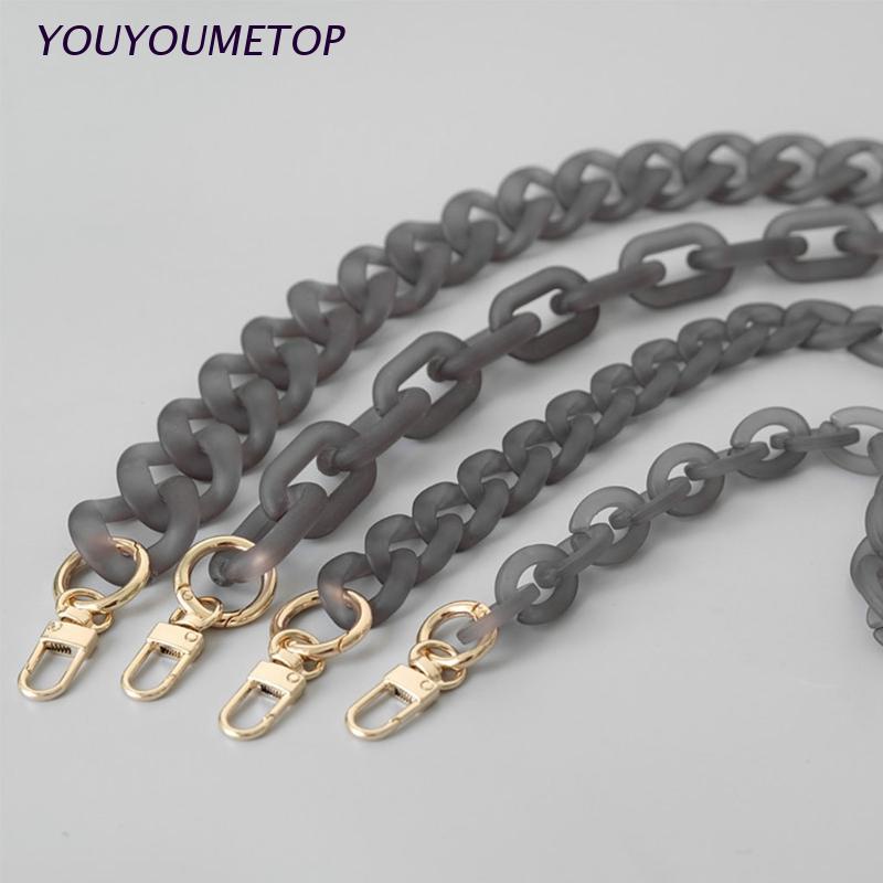 Dây Xích Thay Thế Cho Túi Xách Bằng Nhựa Resin Màu Đục Thời Trang Diy