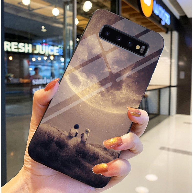 Ốp Lưng SAMSUNG GALAXY S10, S10 PLUS, S10 E, S10 5G, S10 LITE Ốp kính bóng cao cấp Phi Hành Gia