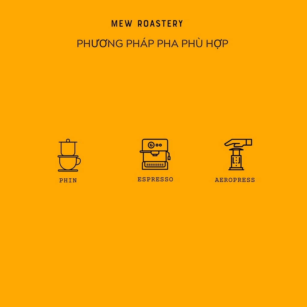 Cà phê pha phin Honey Ferment - FW Fine Robusta - Mew Roastery, phin coffee