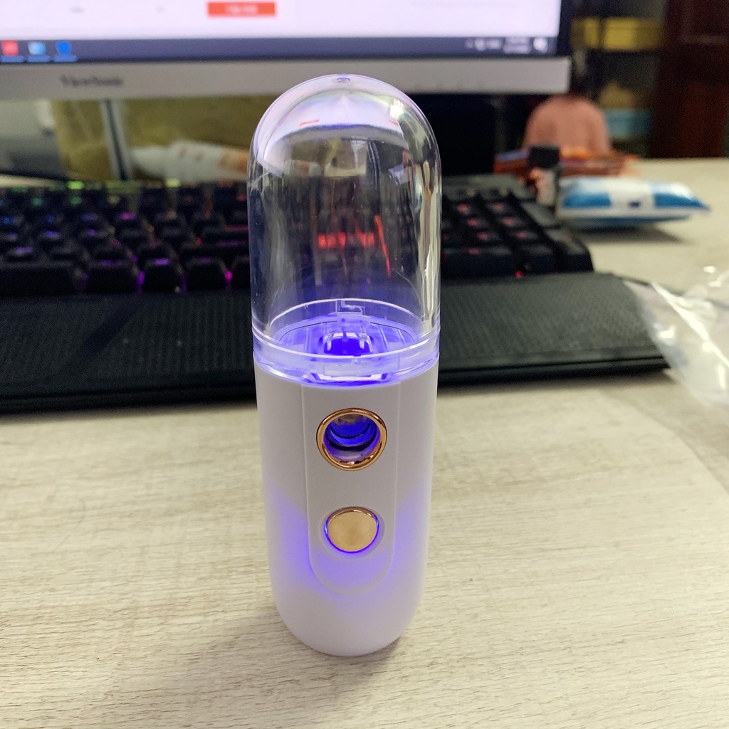 Máy Phun Sương Cầm Tay Tạo Ẩm Nano, Máy Xông Mặt Mini Spa Giá Rẻ, Xông Tinh Dầu Xịt Khoáng Cấp