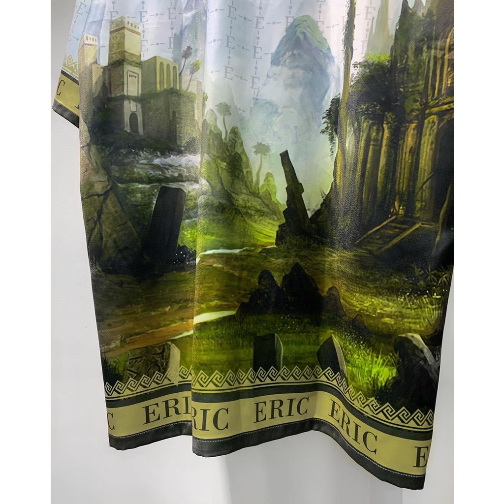 Mountain Curban Shirt - Sơ Mi Lụa ERIC form rộng Oversize