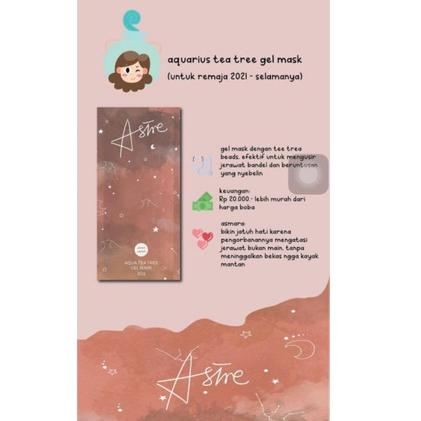 Nhập khẩu mới nhất GEL MASK ASTRE | Túi đeo chéo Virgo | Bể cá TEA TREE 20gr