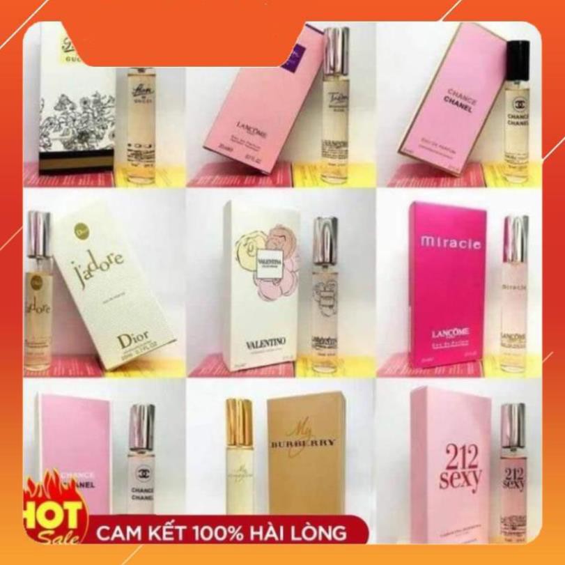 Nước Hoa mini Nam Nữ Cao Cấp 20ml Hương Thơm Quyến Rũ Thơm Lâu