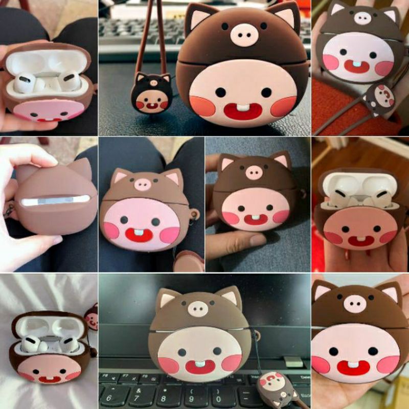 (Order 7 ngày) Case bảo vệ Airpods 1/2/i9s/i11/i12 trái cam ryan/ đào apeach kakao friends