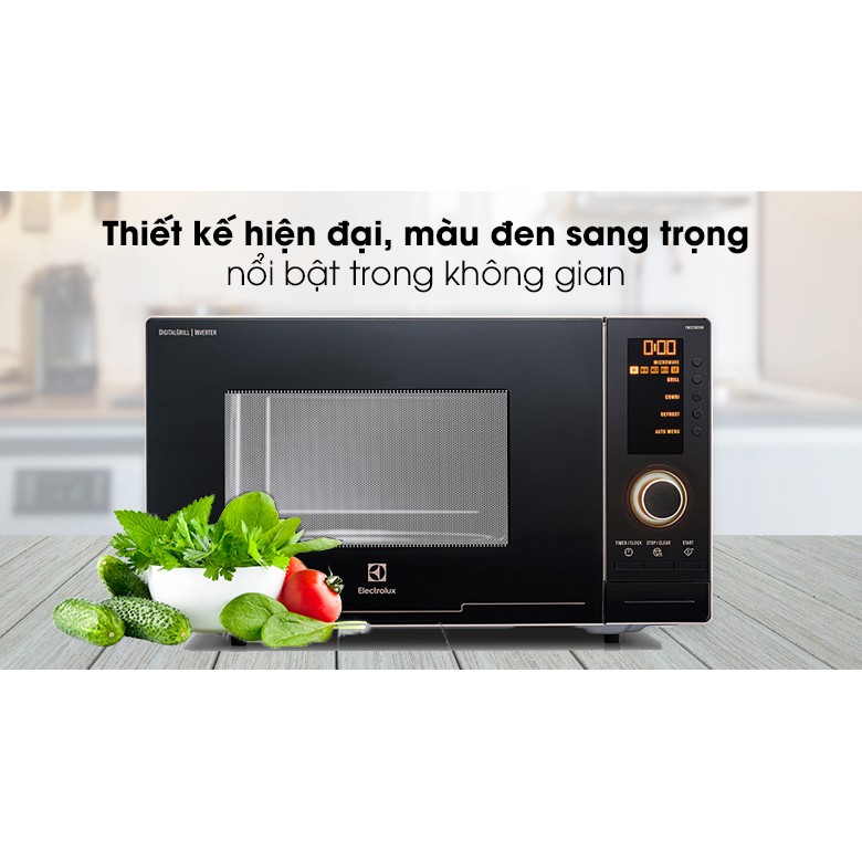 Lò vi sóng Electrolux EMS2382GRI kết hợp nướng 23L hàng chính hãng bảo hành 24 tháng ship 1h lỗi 1 đổi 1