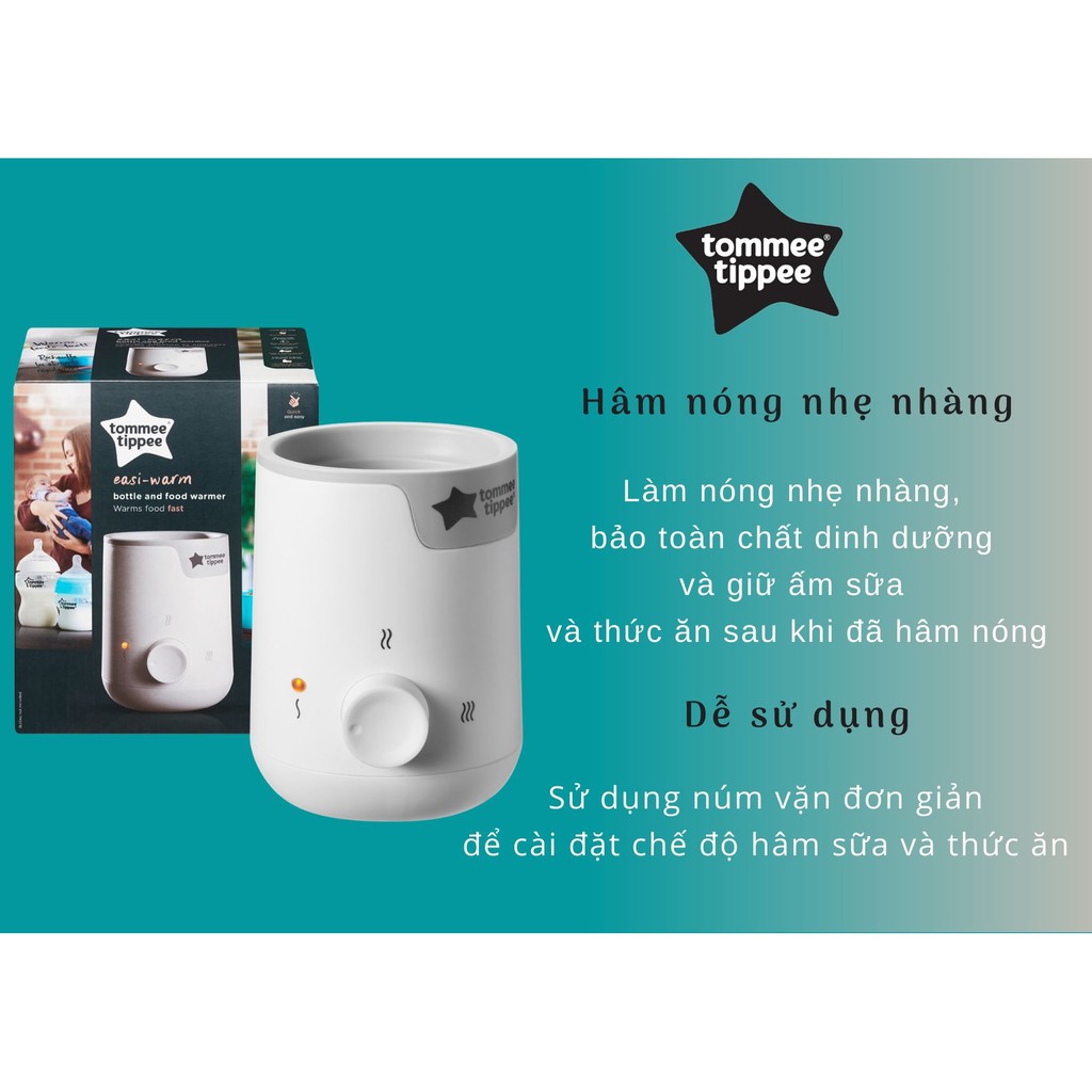 Máy hâm sữa và thức ăn cho bé Tommee Tippee - Easi-Warm