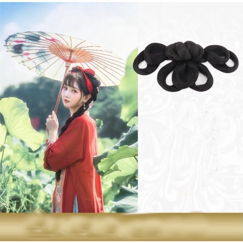 Búi kẹp tóc giả cổ trang tiện lợi nhiều mẫu