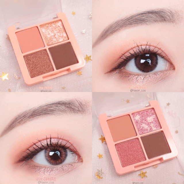 Phấn Mắt Black Rouge Crystal Heart Lock Shadow PICKO