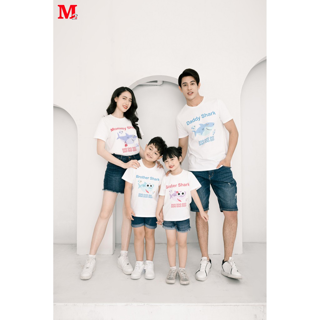 Áo thun nữ gia đình Mommy Shark, Grandma Shark K0030480 Thời trang M2