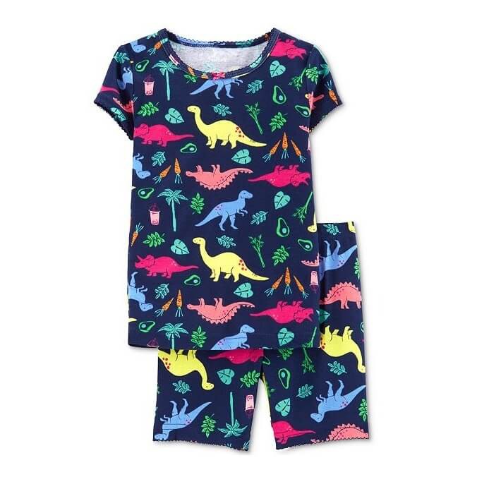 Set 4 đồ ngủ Carter’s Cotton Dinosaur Pajamas Pink/Navy