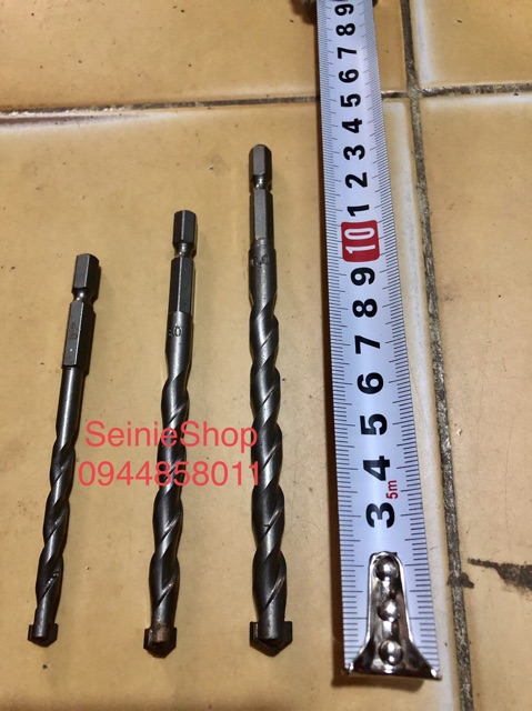 Mũi khoan bê tông chuôi lục giác 6mm 8mm 10mm 12mm