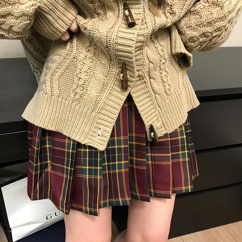 Chân Váy Chữ A Kẻ Sọc Caro Màu Đỏ Thời Trang Thu Đông 2020 Cho Bé Gái | BigBuy360 - bigbuy360.vn