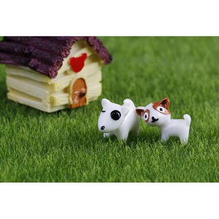 Phụ kiện trang trí tiểu cảnh: chó mini (2 con)