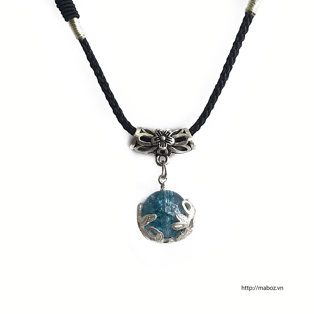 Dây chuyền STONECK Ocean Crystal charm Bạc