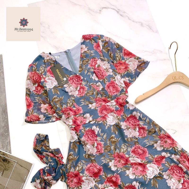 [Váy Thiết Kế] Váy Hoa Basic Kèm Đai - Phong cách Hàn Quốc mới nhất 2020 - VD010
