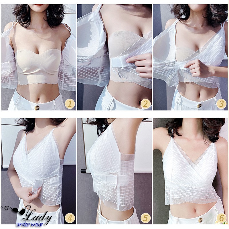 Áo bra nữ ren kiểu pháp cao cấp, Áo Bralette không gọng khóa dán New Arrivals 2021 free size