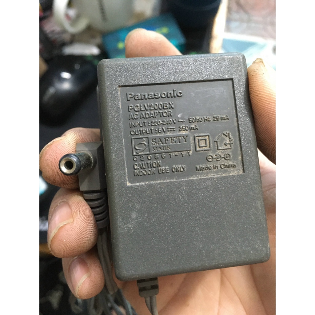 CHÍNH HÃNG QUA SỬ DỤNG  Nguồn sạc Adapter , đốc điện thoại Panasonic 6.5v 500ma 6V 300ma nguyên bản pnlc1008za