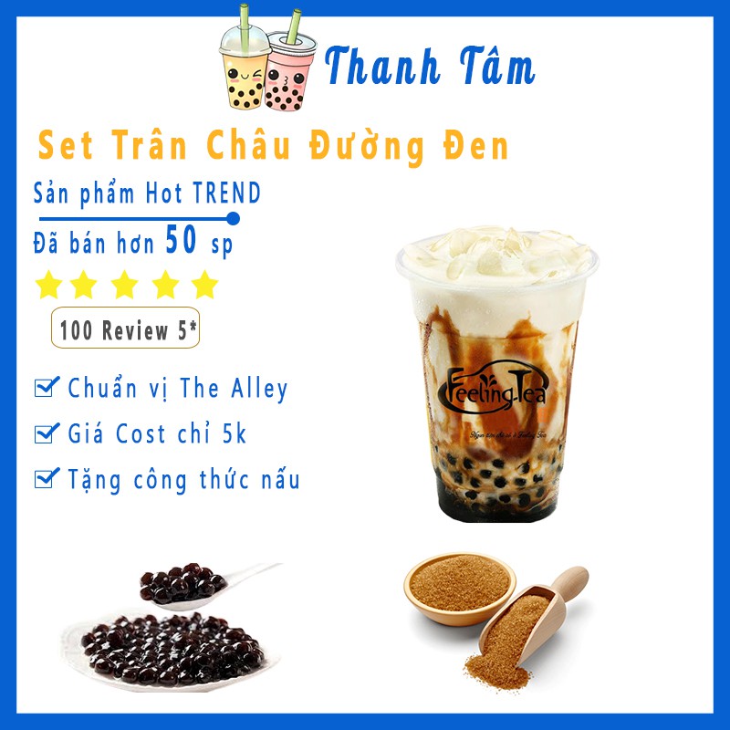 Set Trân Châu Đường Đen Làm Sữa Tươi Trân Châu Đường Đen - ThanhTamFood