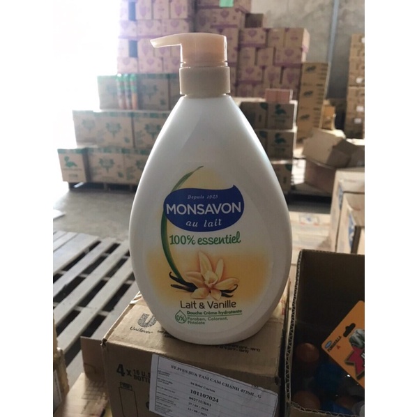 Sữa Tắm Monsavon Chiết Xuất Sữa &amp; Hoa Vani 1L
