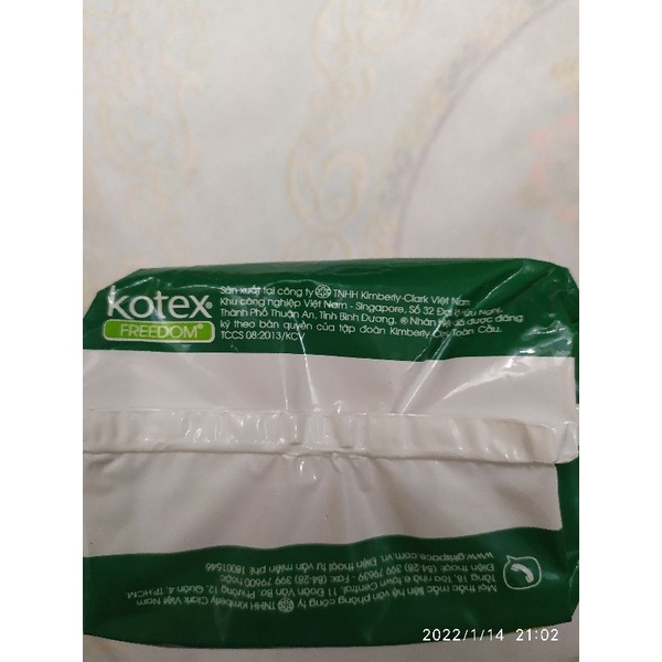 🌷 BĂNG VỆ SINH KOTEX FREEDOM MAXI KHÔNG CÁNH 23CM