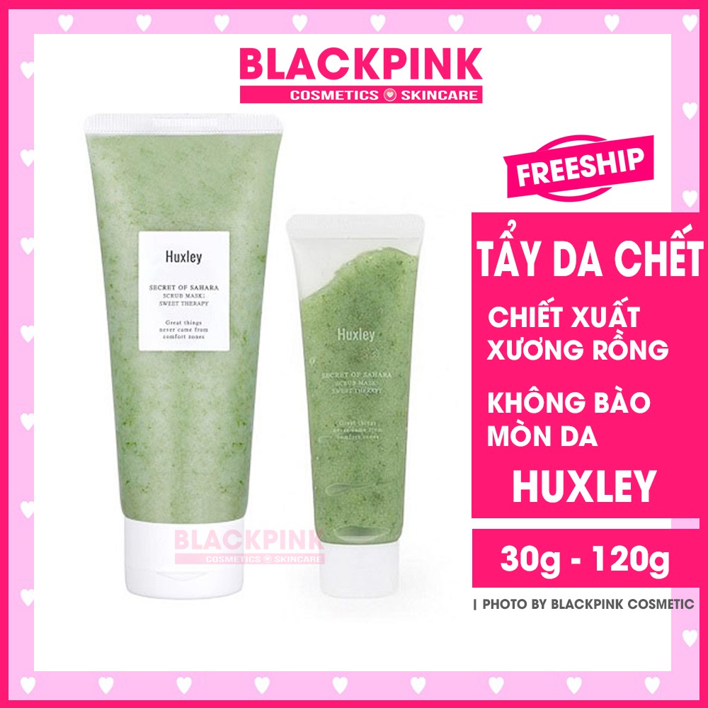 Mặt nạ tẩy da chết Huxley Scrub Mask Therapy, chiết xuất cây xương rồng tẩy sạch da chết không gây bào mòn da