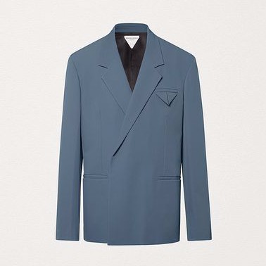 Áo vest B0ttega Veneta stretch nylon double-breasted blazer ss20 | BigBuy360 - bigbuy360.vn