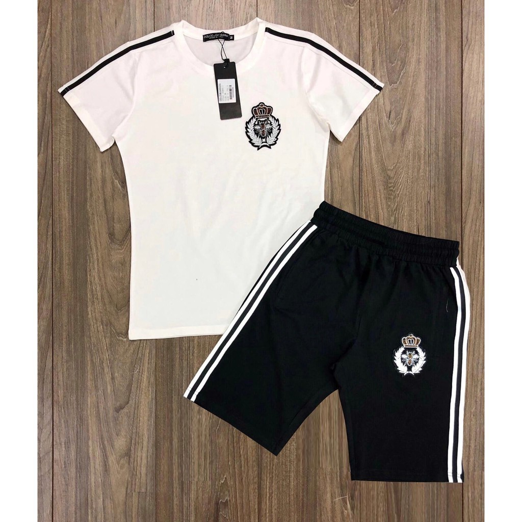 Bộ Hè Nam Thêu Logo Vương Miện Ong Cao Cấp BB24 - | BigBuy360 - bigbuy360.vn