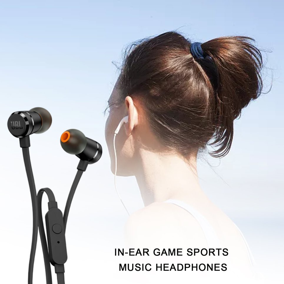JBL T290 In-ear Gaming Sports Music Earphones Wired Stereo Earphones