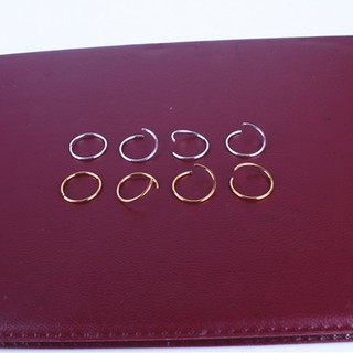 Set 100 vòng bện tóc màu vàng/bạc