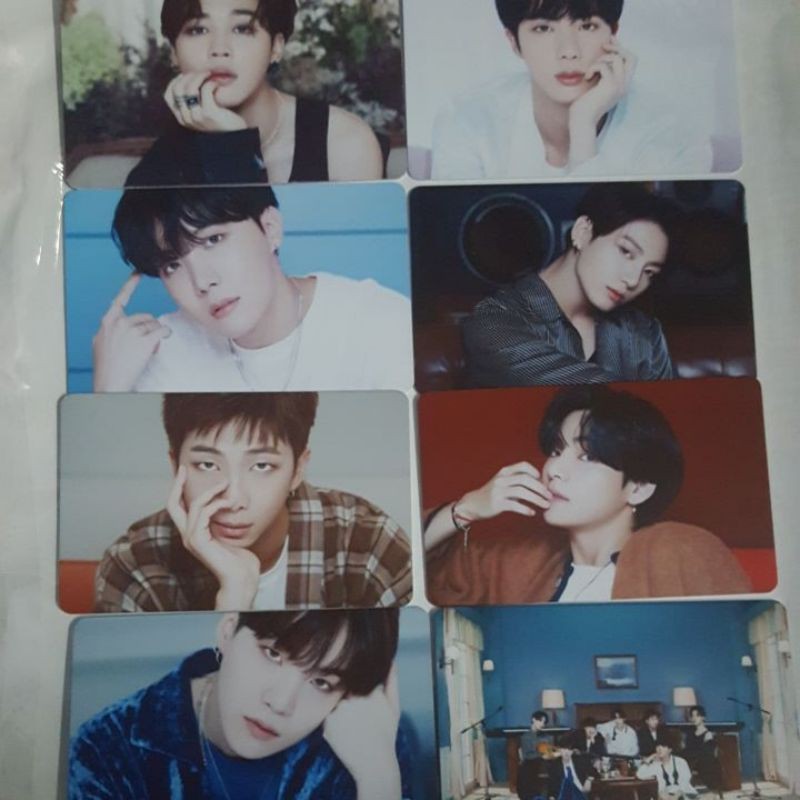 Set 8 thẻ card nhựa BTS - BE in 2 mặt bo góc