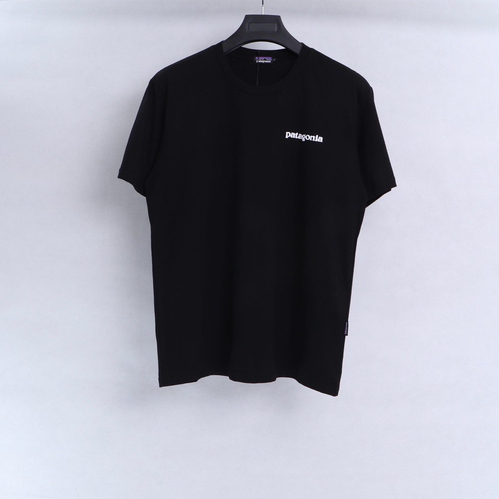 Áo Thun Cotton Ngắn Tay Cổ Tròn Dáng Rộng In Họa Tiết Patagonia Phong Cách Retro Chất Lượng Cao Cho Nam Nữ