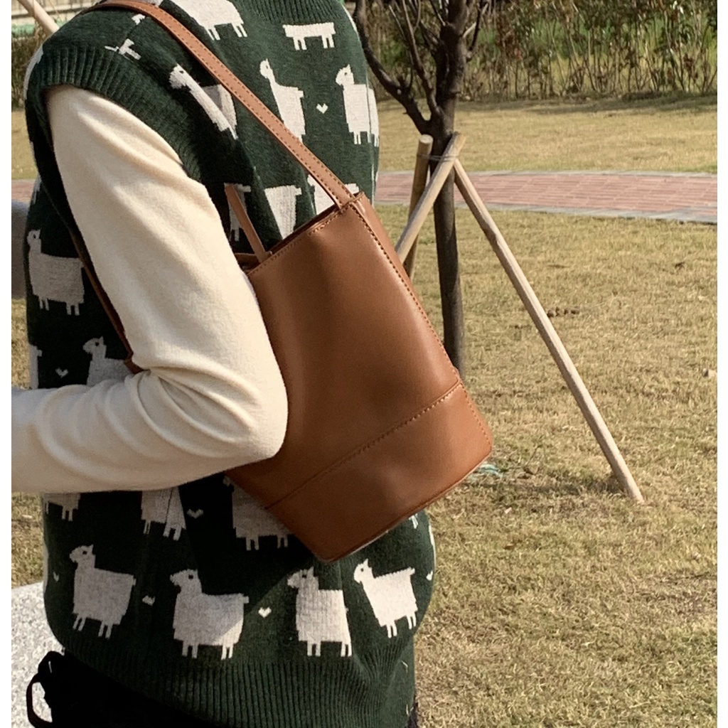 Túi Đeo Vai Bằng Da Cao Cấp Phong Cách Hàn Quốc Thời Trang