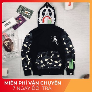 áo khoác bape phản quang panda 2019 - jacket bape panda- áo khoác bape phát quang panda