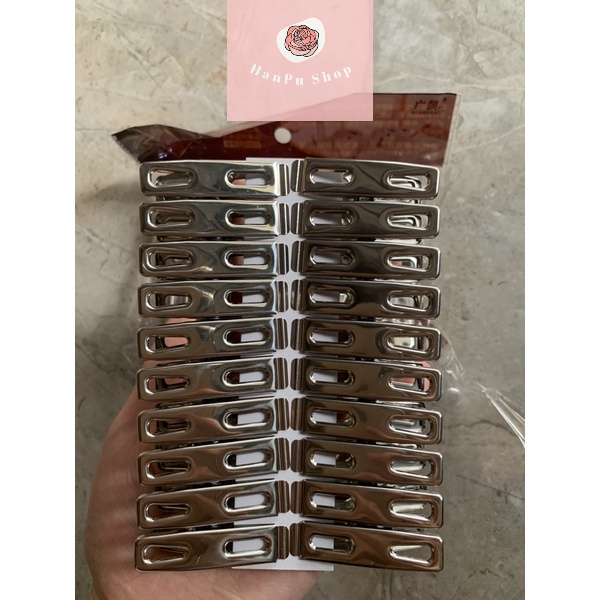 Bộ 20 móc treo quần áo inox và nhựa cao cấp