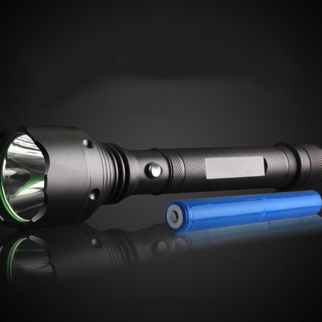 Đèn bin siêu sáng S015 Pin 4800Mah siêu mạnh vỏ hợp kim chống nước đi mưa - Bảo hành 12 tháng