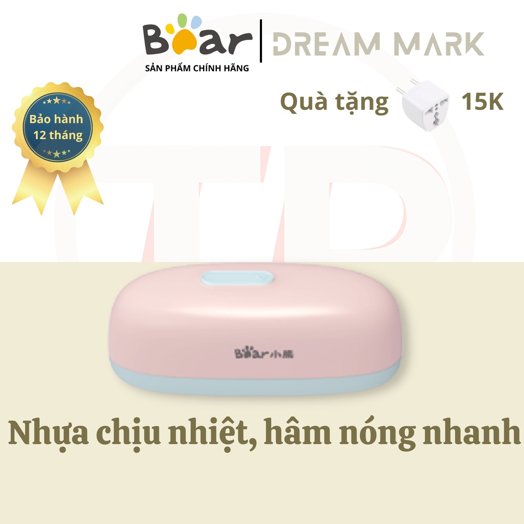Hộp cơm văn phòng Bear DFH-P07A1, chức năng nhiệt độ không đổi, dùng để hâm nóng và giữ nhiệt cho thức ăn
