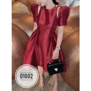 Bigsize Đầm tafta hở vai D1002