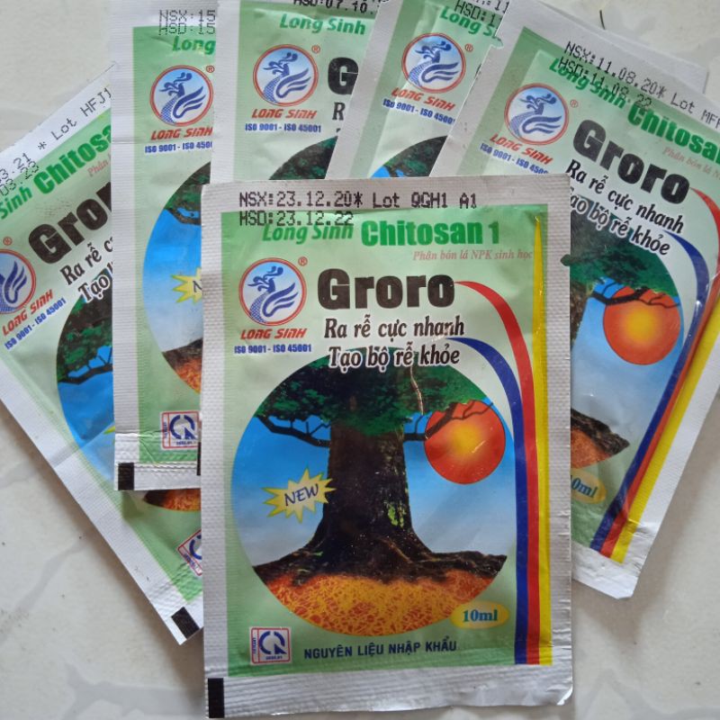 10 gói kích rễ Groro giúp cây kích rễ cực mạnh, kích nảy mầm, đâm chồi, vọt đọt, xanh cây lớn lá