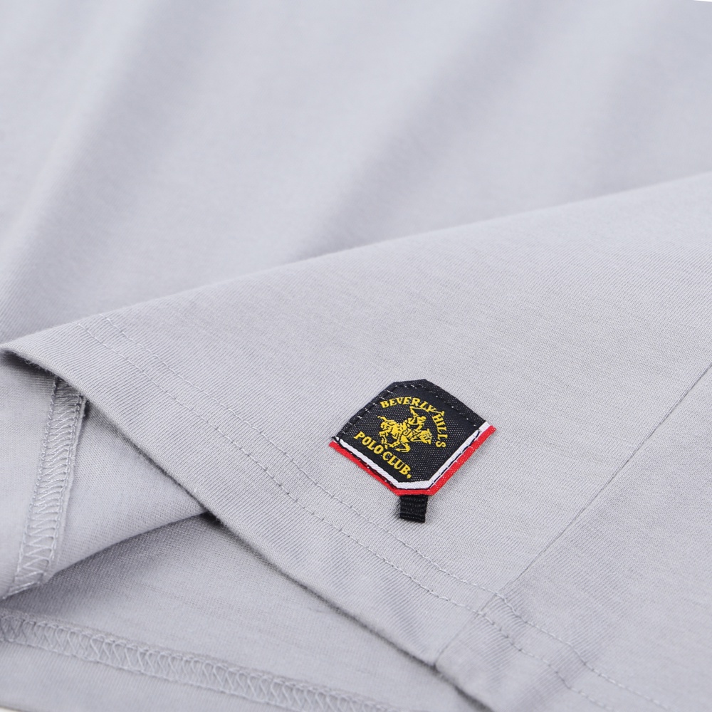 Beverly Hills Polo Club - Áo thun Ngắn tay Nam Slim Fit Xám nhạt CG- BHPC TSMSSW21TL056