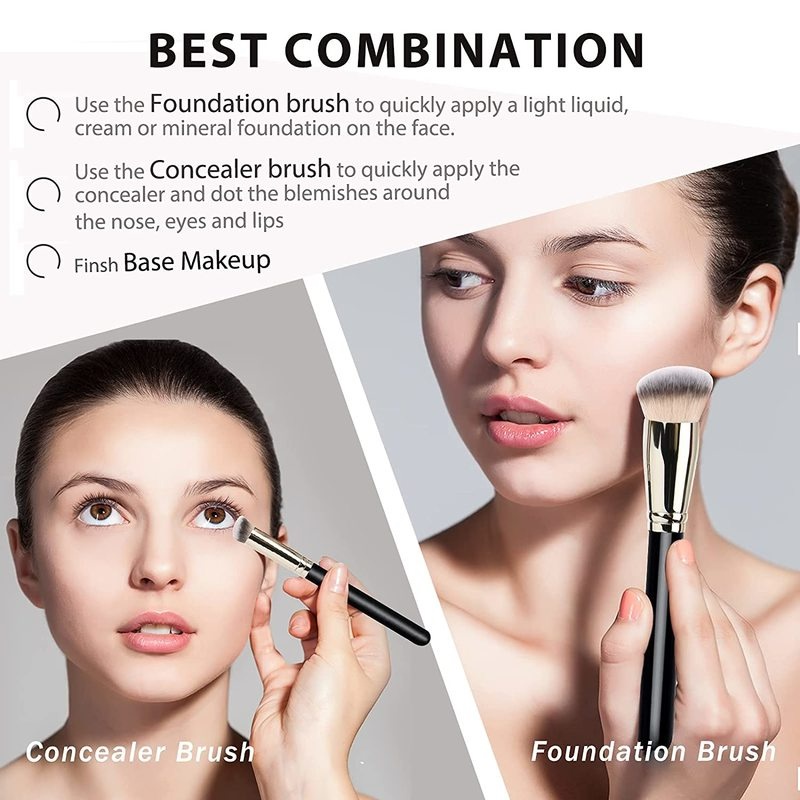 Cọ Trang Điểm Mặt Lông Mềm Tay Cầm Hình Nón Cao Cấp Dùng Trang Điểm Hàng Ngày / Cọ Trang Điểm Cơ Bản Dành Cho Nữ
