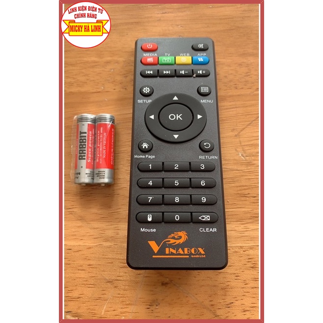 REMOTE ĐIỀU KHIỂN VINABOX X2 - SỬ DỤNG CHO MODEL:X9,X10,X20 2GB 4G,X3,X2 PLUS,X4 chính hãng
