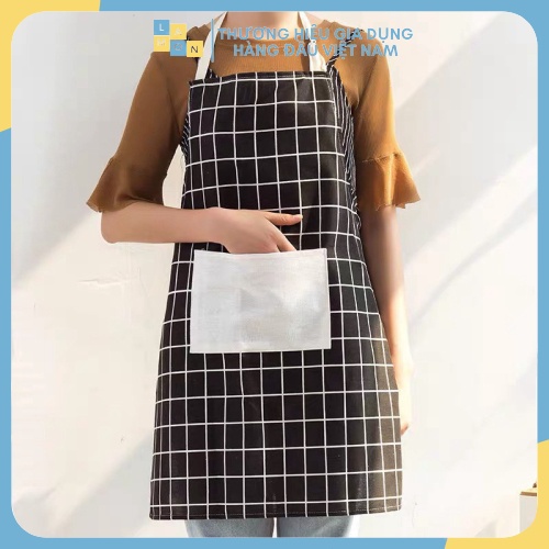⛔MẪU MỚI⛔Tạp Dề Cotton+Lanh Thiết Kế Đơn Giản Hiện Đại Cho Nhà Bếp 88208 Lamon Store