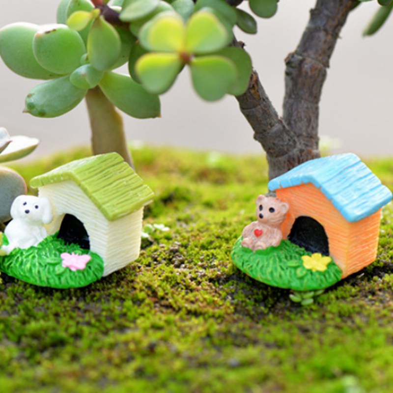 Phụ kiện ngôi nhà động vật mini dành cho trang trí sân vườn