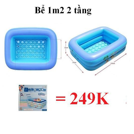 [Giá sỉ] [Siêu Sale]  Bể Bơi Phao 1m2 2 tầng, 3 tầng hàng Cao cấp (Tặng kèm bộ miếng vá + hướng dẫn sd)