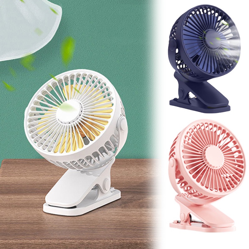 Quạt Mini Để Bàn Xoay 720 Độ Sạc USB