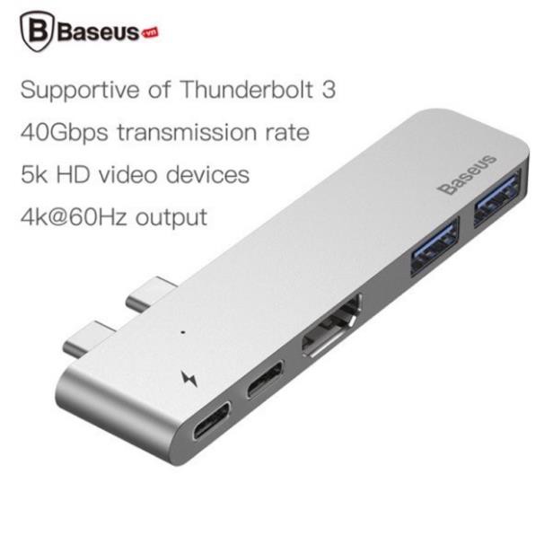 Bộ Hub chuyển đổi Baseus 5 trong 1 dành cho Macbook Pro