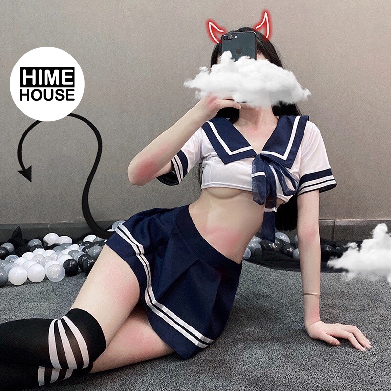 Đồ ngủ sexy cosplay nữ sinh Nhật Bản quyến rũ bộ đồ ngủ gợi cảm 54