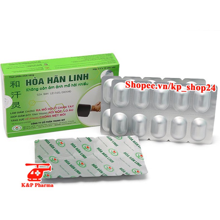 ✅ [6 TẶNG 1] Hòa Hãn Linh – Giúp giảm mồ hôi cơ thể, tay chân, nách, ngực, ngừa vi khuẩn trên da, giảm lo âu, hồi hộp